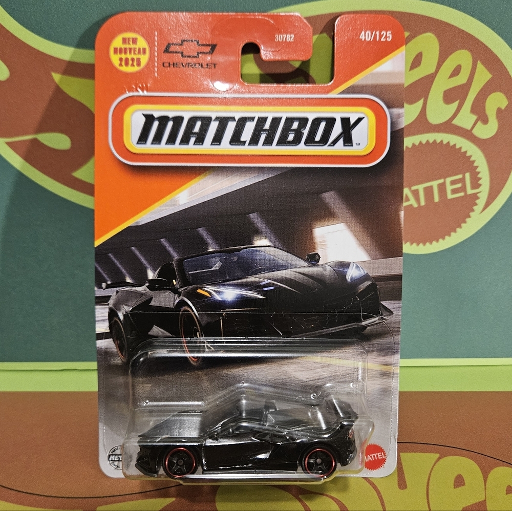 Matchbox Black 2023 Chevrolet Corvette Z06